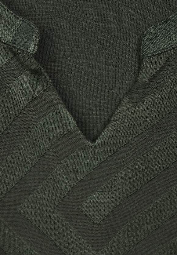 CECIL Langarmshirt mit Struktur Damen - Dynamic Khaki | CECIL Online-Shop