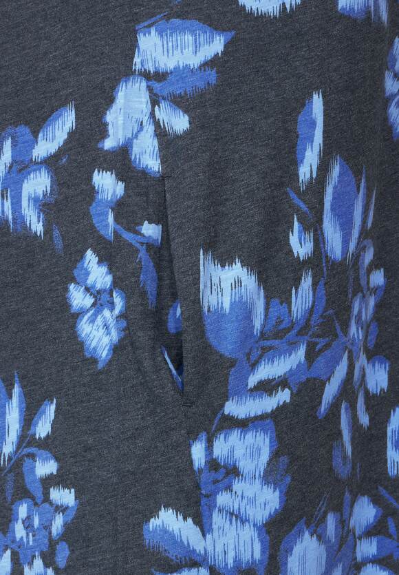 Damen CECIL Online-Shop Blue CECIL Kleid Deep - | Blumenprint