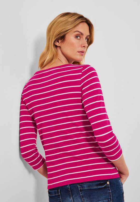CECIL Shirt mit Streifenmuster | CECIL Pink Damen Radiant - Online-Shop