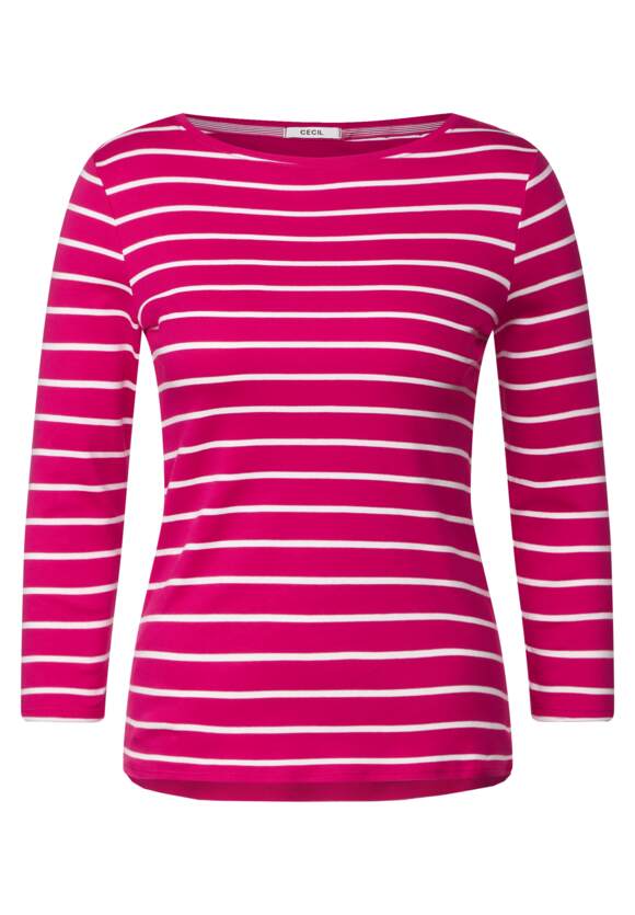 Radiant Online-Shop Damen mit | Streifenmuster Pink CECIL Shirt CECIL -