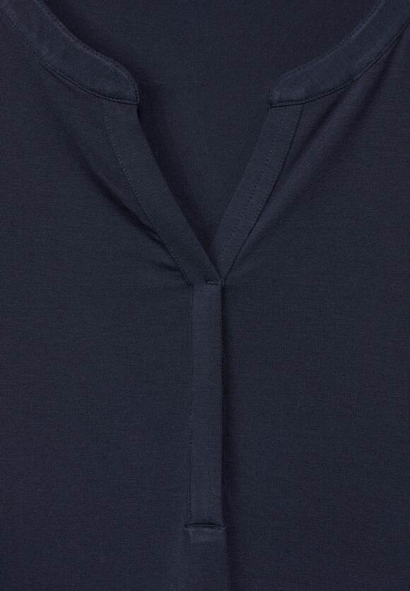 CECIL Jersey Kleid in CECIL | - Unifarbe Blue Damen Deep Online-Shop