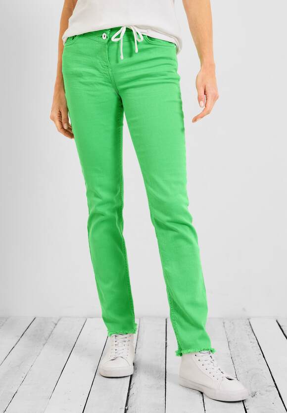 CECIL Damen - Online-Shop | Slim Green CECIL Toronto Smash - Hose Fit Style