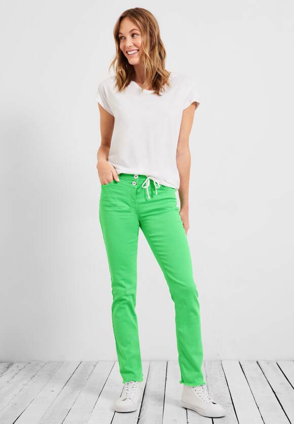 Hose Style CECIL | Online-Shop - Damen CECIL Smash Fit Slim - Toronto Green