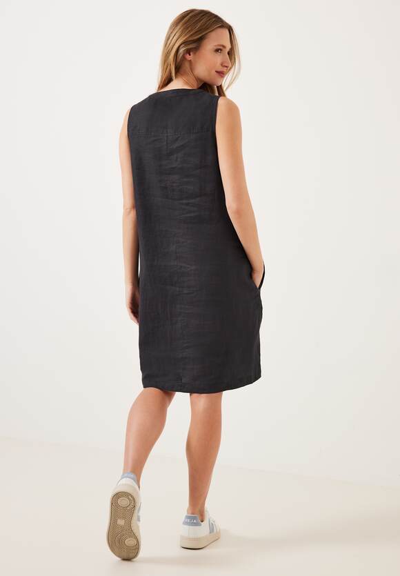 CECIL Leinen Kleid Damen - | Carbon Grey Online-Shop CECIL
