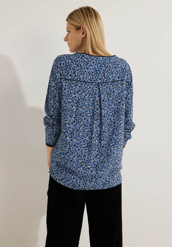 CECIL Minimal Print Damen Night Online-Shop Bluse CECIL Blue | Sky 