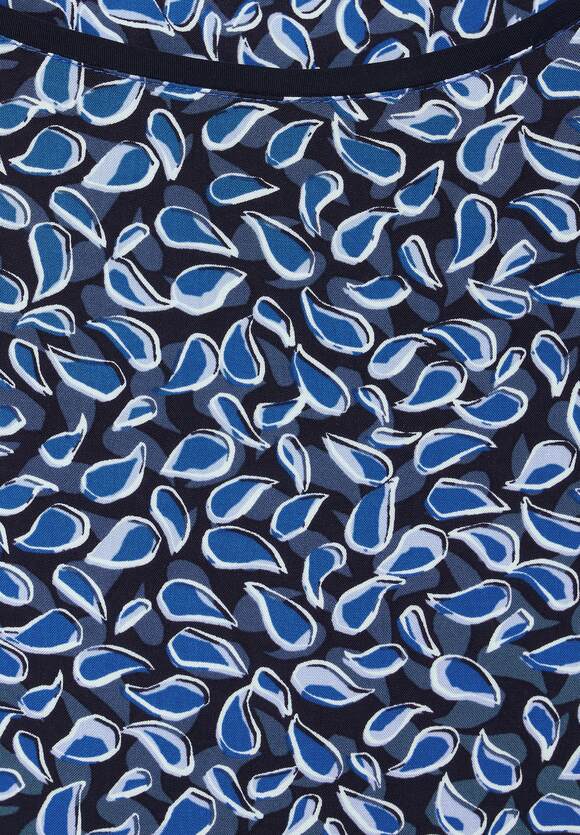 CECIL Online-Shop Night | Damen CECIL - Minimal Sky Bluse Blue Print