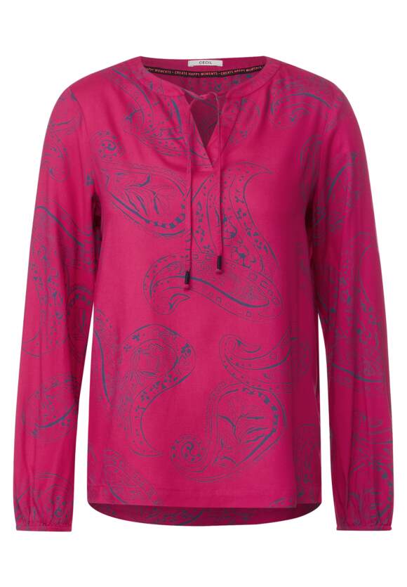 | CECIL Online-Shop Viskose CECIL Paisley - Damen Cosy Coral Bluse