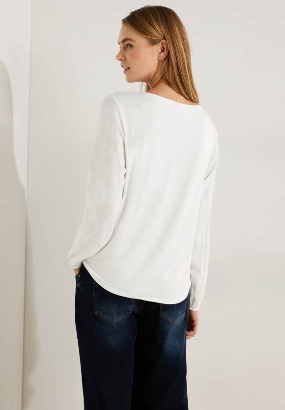 Materialmix | Bluse CECIL Damen Vanilla White CECIL - Online-Shop