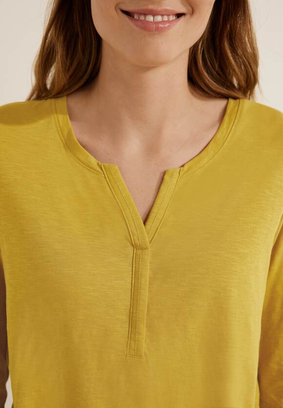 CECIL Tunikashirt - | Golden CECIL Unifarbe Yellow in Online-Shop Damen