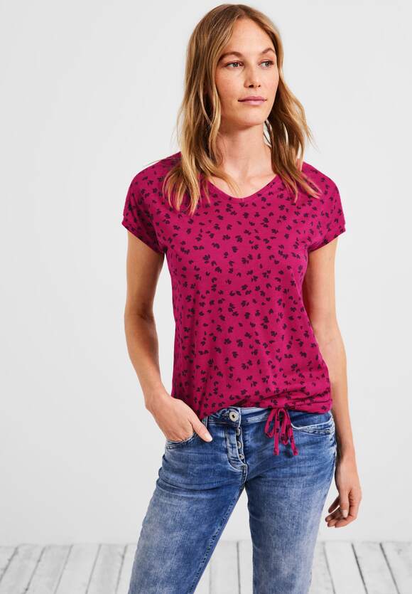 Pink | Online-Shop mit T-Shirt CECIL - CECIL Radiant Smokdetails Damen