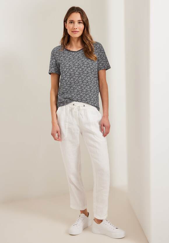 mit Minimalprint Online-Shop Damen Grey Carbon CECIL - T-Shirt | CECIL