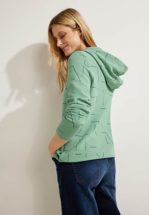CECIL Ottoman Jacquard Shirt Damen Sage Online-Shop CECIL - | Clear Green