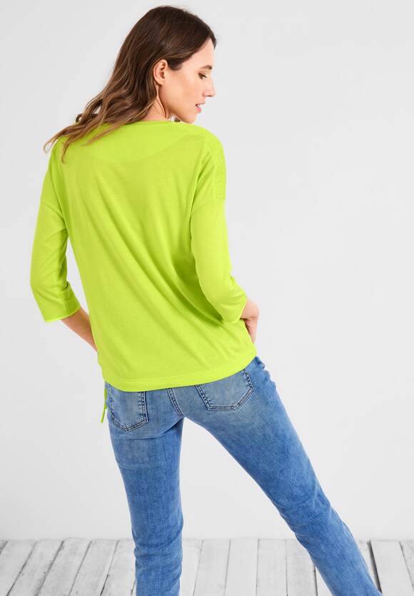 CECIL Shirt mit 3/4 Limelight Online-Shop Yellow - | CECIL Damen Ärmel