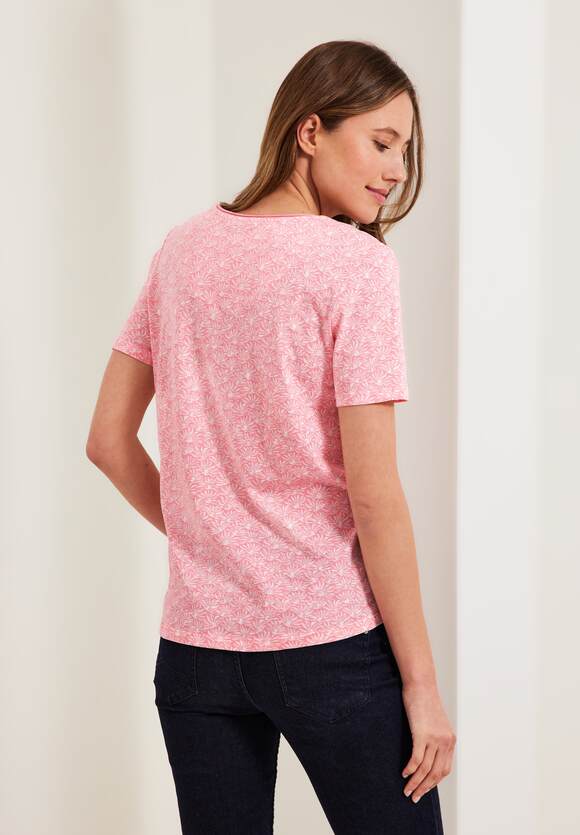 CECIL T-Shirt mit Minimalprint Damen - Soft Pink | CECIL Online-Shop | V-Shirts