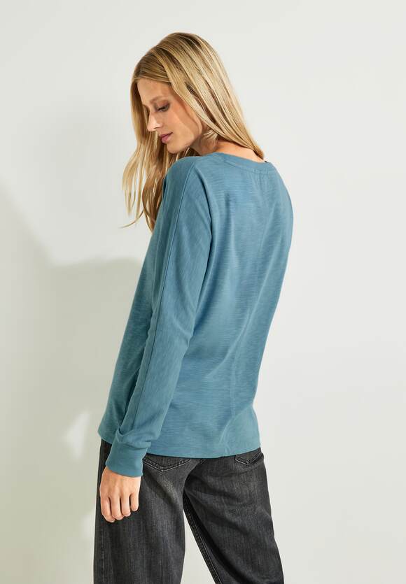 CECIL Basic Shirt CECIL Adriatic | Damen Online-Shop Blue 