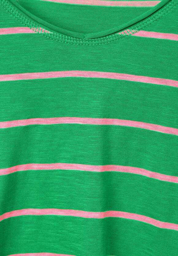 CECIL T-Shirt mit Streifenmuster Damen - Fresh Green | CECIL Online-Shop