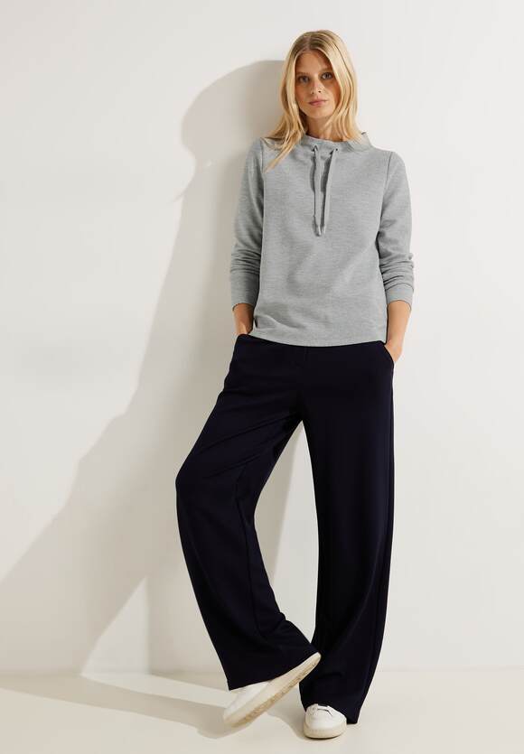 Online-Shop Mineral Damen Grey mit Pullover - CECIL Shiny Melange | Glanzfasern CECIL