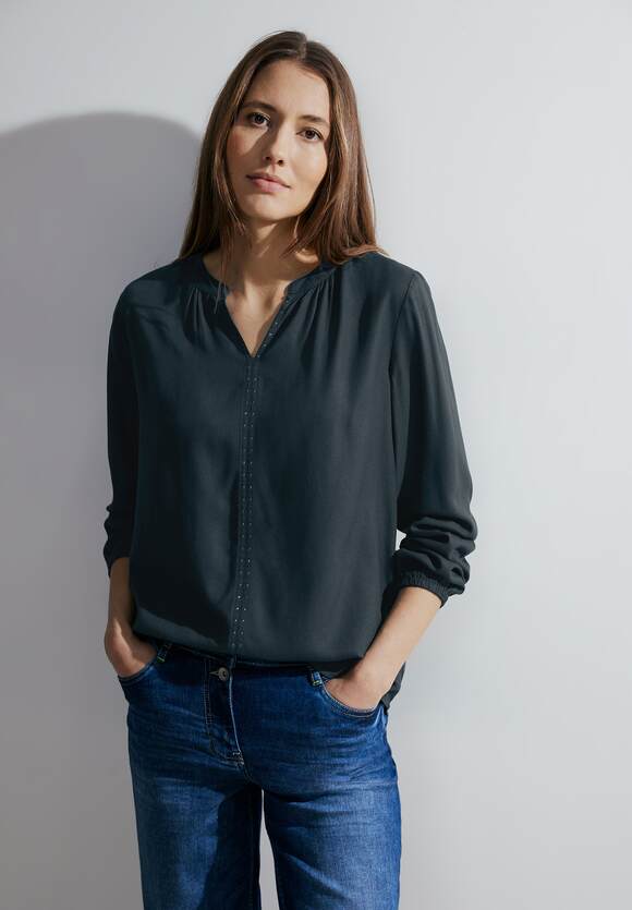 Damen Bluse Minimalprint Khaki mit Online-Shop CECIL CECIL Easy | -