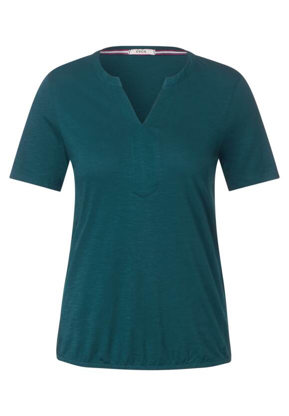 CECIL Shirt in effen kleur Dames - Deep Lake Green | CECIL Online-Shop