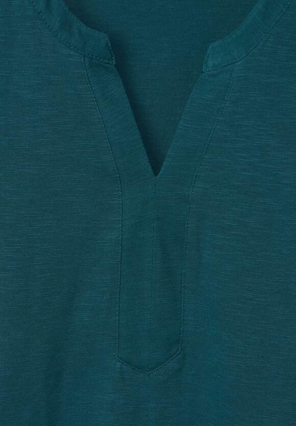 CECIL Shirt in effen kleur Dames - Deep Lake Green | CECIL Online-Shop