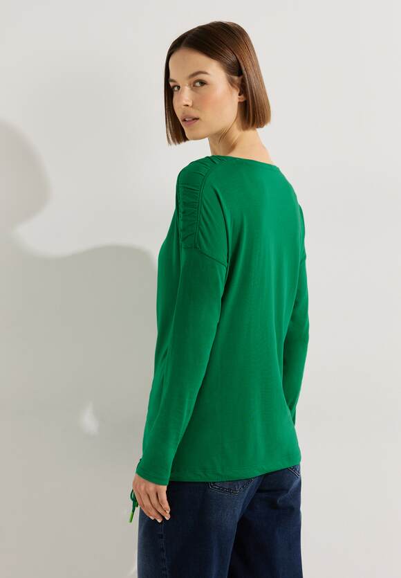CECIL Shirt mit Smock CECIL Details | - Damen Green Online-Shop Easy