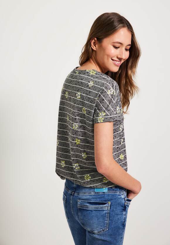 CECIL - CECIL Khaki mit Out Burn | Damen Burn Online-Shop Out Print Easy T-Shirt