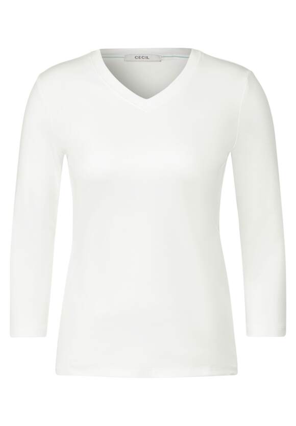 CECIL Basic Langarmshirt Damen | White CECIL - Online-Shop Vanilla