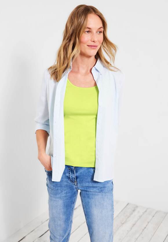 Top CECIL Linda Style - - Limelight Yellow | Damen Online-Shop in Unifarbe CECIL