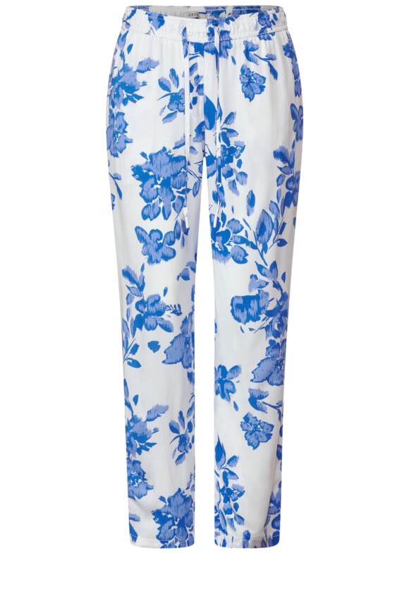 Style Fit - | Chelsea CECIL Loose Hose White mit CECIL - Online-Shop Vanilla Damen Print