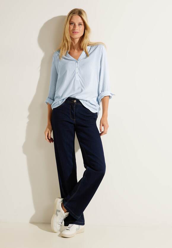 CECIL Bluse mit Streifenmuster Damen Blue - Blouse CECIL Soft | Online-Shop