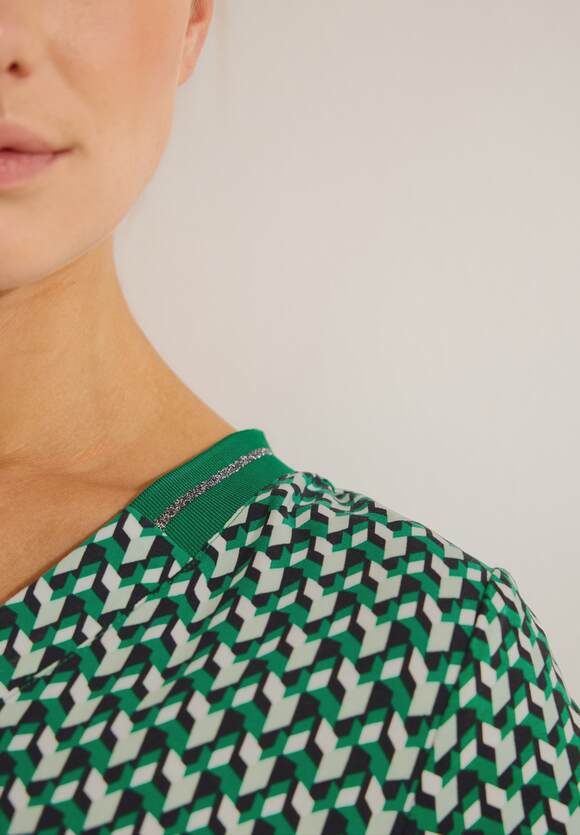 CECIL Damen - Easy CECIL im Online-Shop | Green Shirt Materialmix