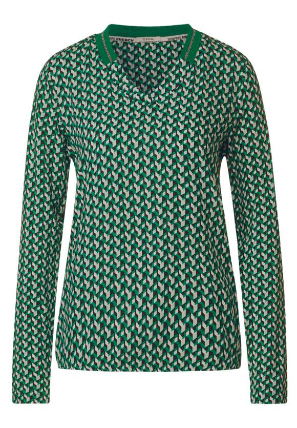 Online-Shop Easy Shirt Green Materialmix im - CECIL CECIL | Damen