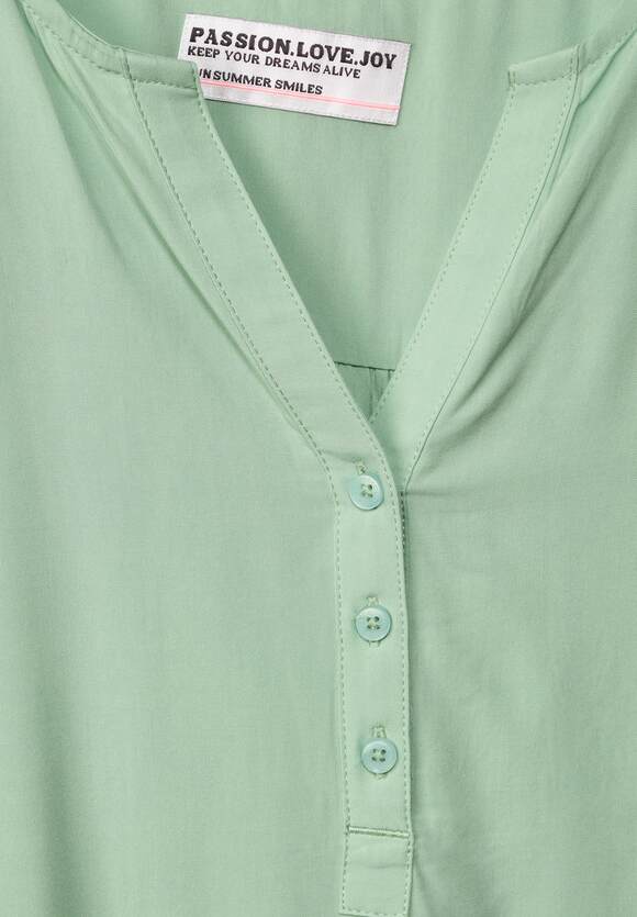 CECIL - Green Damen Salvia | Basic Online-Shop Fresh Bluse CECIL Unifarbene
