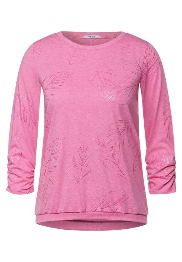 CECIL Printshirt in Melange Rose | CECIL Damen Online-Shop - Melange Frosted