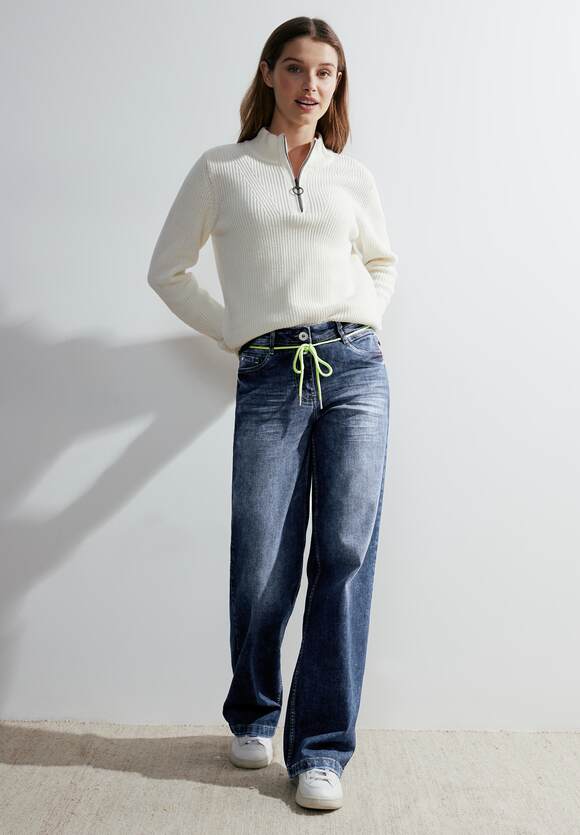 Style - Neele Wide Mid CECIL CECIL - | Wash Damen Leg Online-Shop Blue Jeans