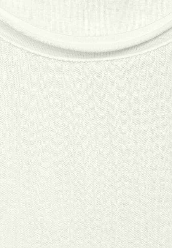 CECIL White Materialmix | Damen Online-Shop CECIL Vanilla - Shirt