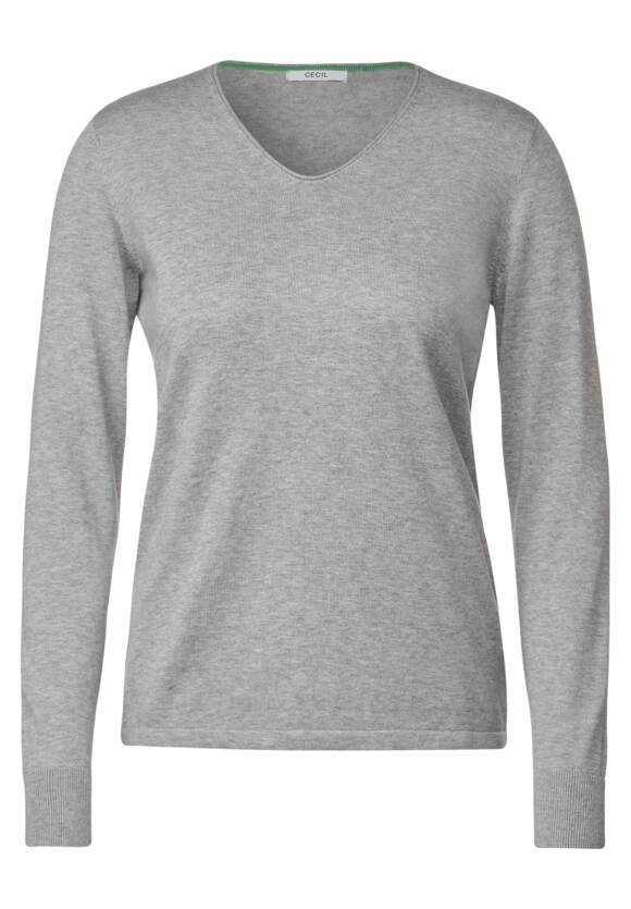 CECIL Feinstrick Pullover Damen - Mineral Grey Melange | CECIL Online-Shop