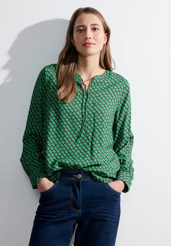 CECIL Shirt mit Schulterschlitz Damen | CECIL Mint Cool Online-Shop Green 
