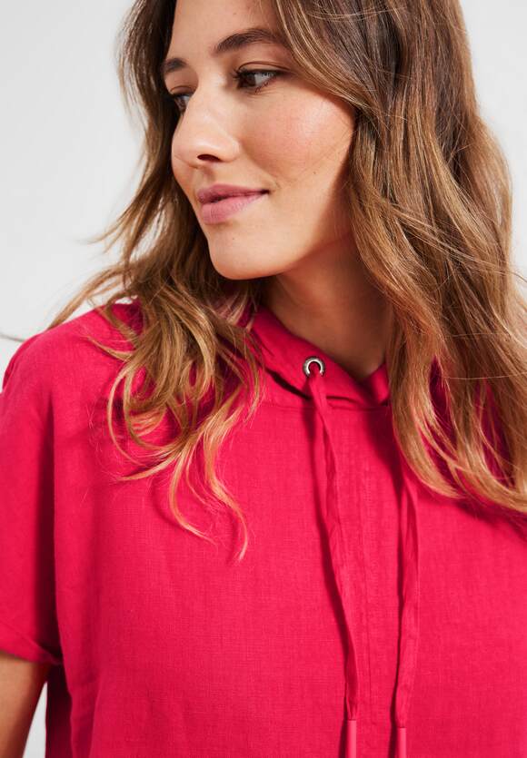 Kleid CECIL Hoodie Red | Online-Shop CECIL Leinen - Damen Strawberry
