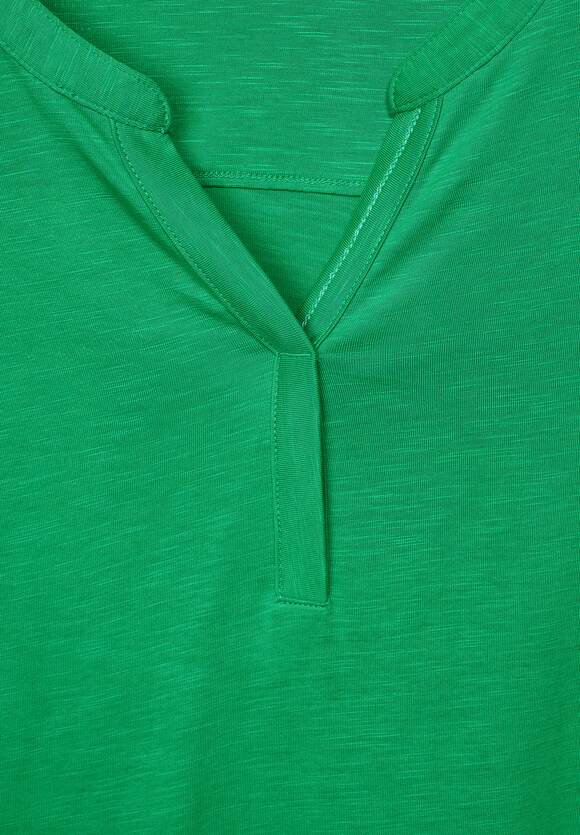 | Online-Shop Elastiksaum - Green mit CECIL Damen Fresh T-Shirt CECIL