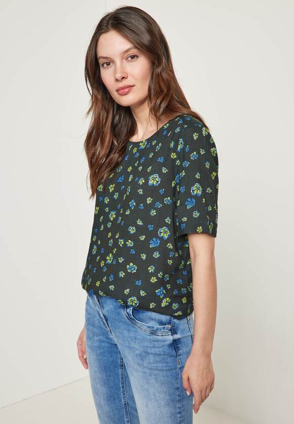 CECIL Bluse mit Blumenprint Damen - Easy Khaki | CECIL Online-Shop