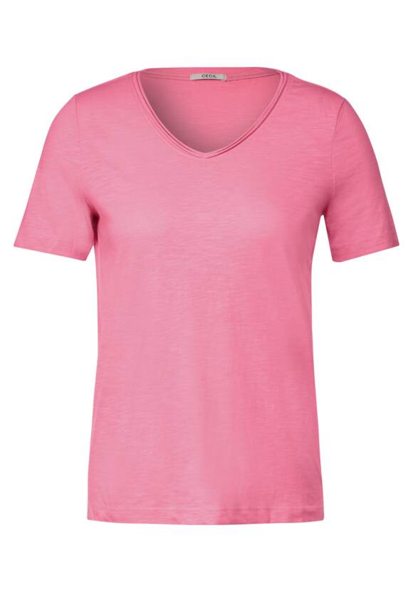 CECIL Basic V-Neck T-Shirt Damen - Soft Pink | CECIL Online-Shop