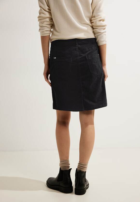 Samt Online-Shop Toronto Style CECIL Optik | - Minirock Damen CECIL - in Black