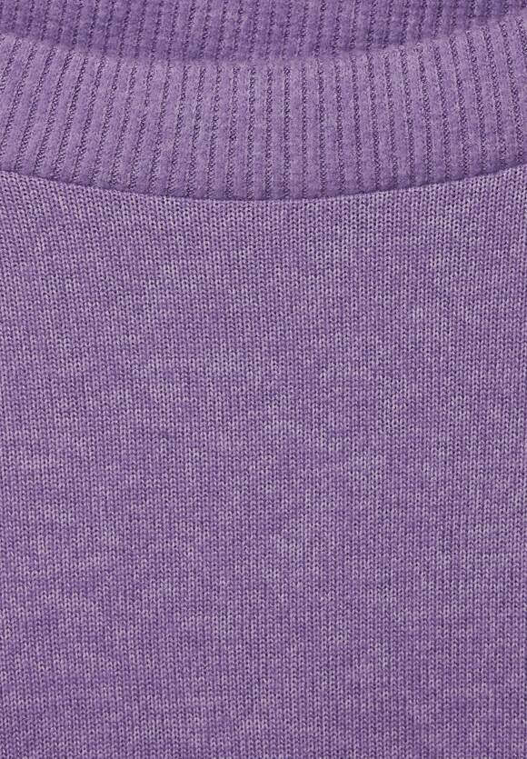 Online-Shop Cosy - Langarmshirt Damen Melange Lilac CECIL CECIL Pastel |