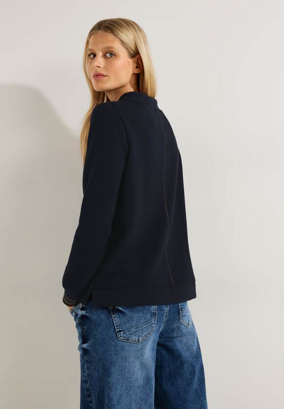 CECIL Sweatshirt mit Schimmer Damen - Night Sky Blue | CECIL Online-Shop