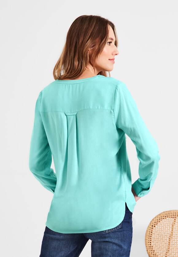 CECIL Bluse CECIL Green | Online-Shop Damen in - Cool Mint Unifarbe