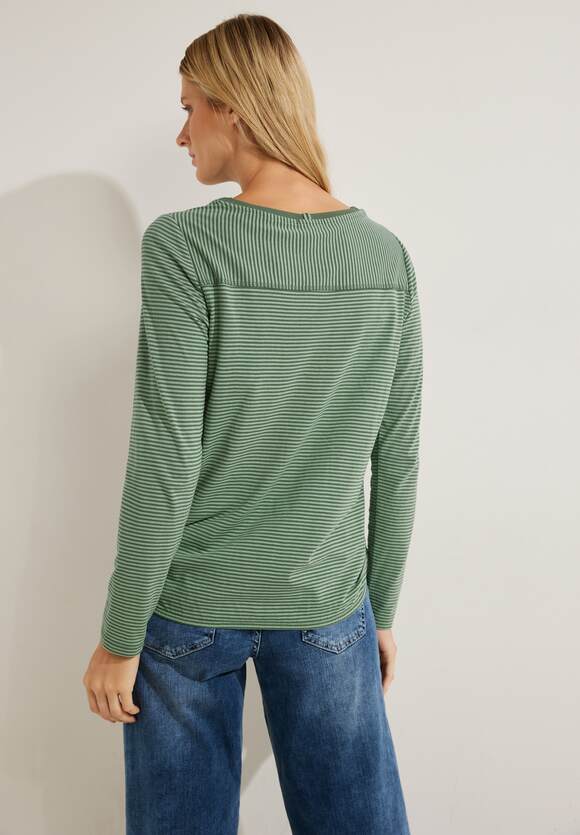 CECIL Streifenshirt Damen - Clear Sage Green | CECIL Online-Shop