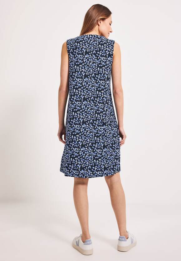 CECIL | Online-Shop Kleid - Minimalprint Jersey Damen Deep Blue CECIL