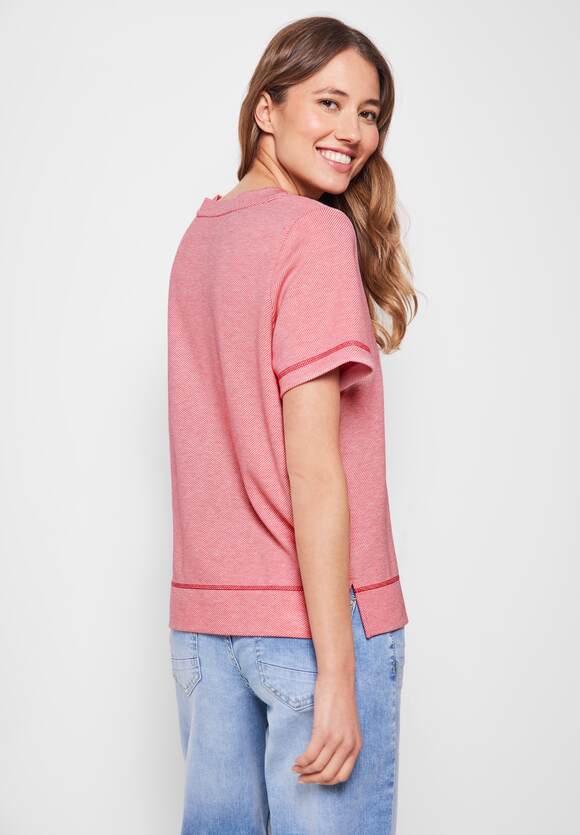 CECIL Sweatshirt mit Halbarm Damen - Strawberry Red | CECIL Online-Shop