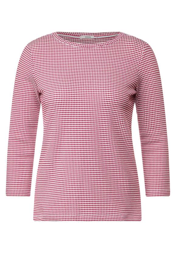 CECIL Shirt mit Struktur Damen - Cool Pink | CECIL Online-Shop | T-Shirts